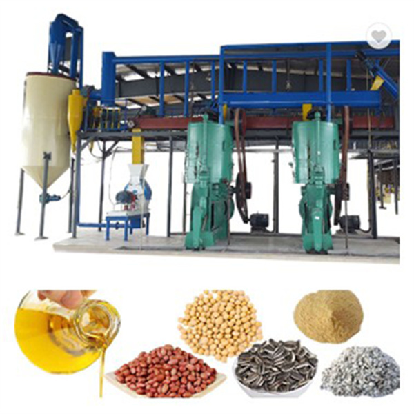 groundnut oil processing mainly includes three stages