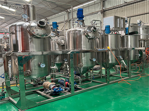 palm kernel coconut edible oil refinery machinery